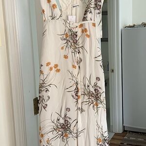 *NEW* Reformation Chardonnay Princess Floral White Dress